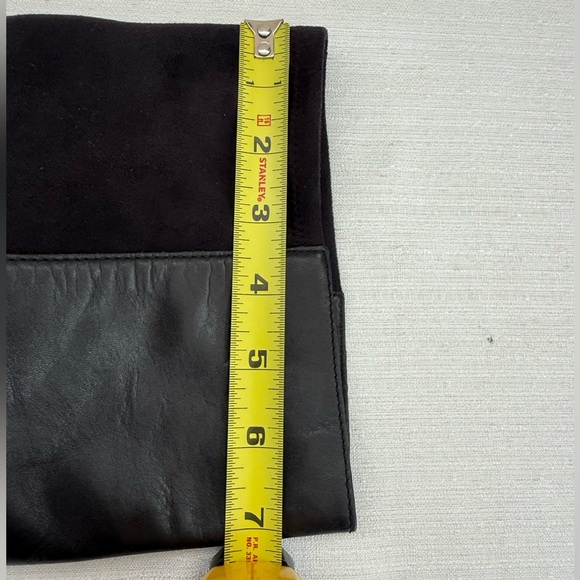 Cole Haan Black Leather Knee-High Slip In Boots - Picture 10 of 12